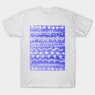 Loose bohemian pattern - ultramarine blue T-Shirt